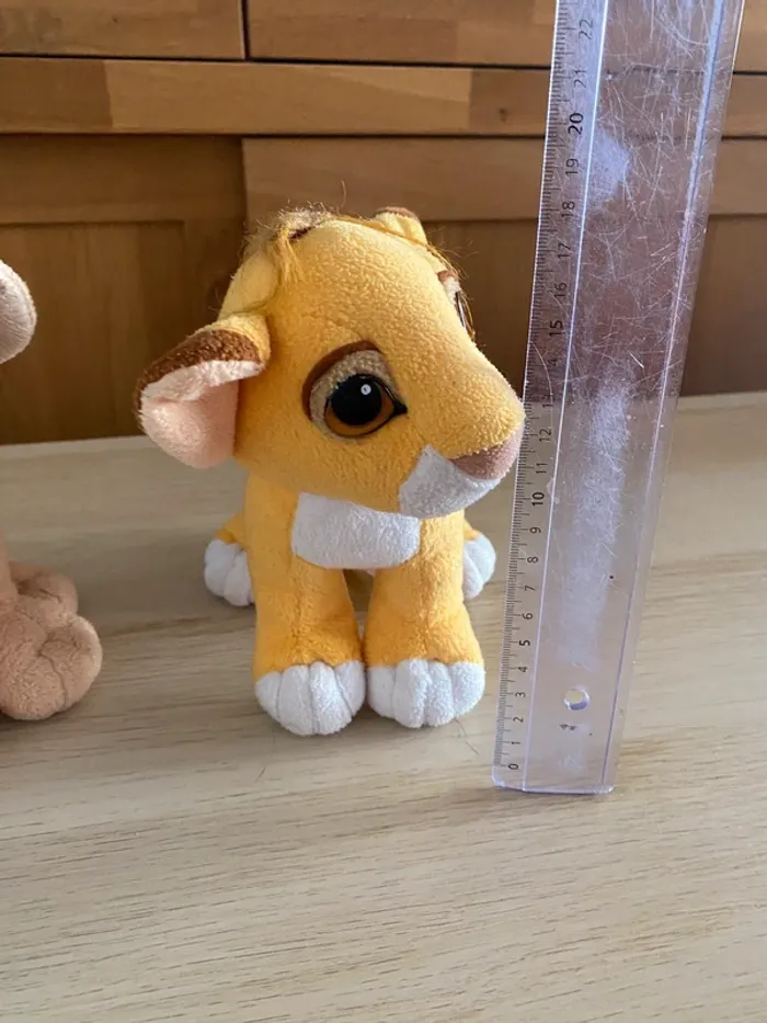 Peluches Disney roi lion King Simba Nala lionceau nez aimanté plush 1995 - photo numéro 13