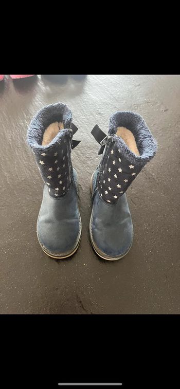 Botte bleu fourré