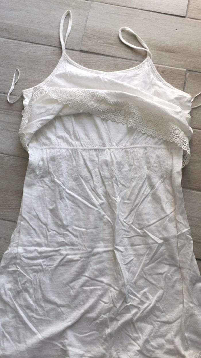 Robe à bretelles couleur écru - photo numéro 4