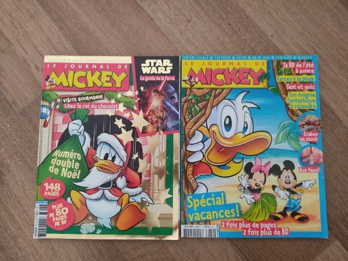Lot 2 magazines Le journal de Mickey