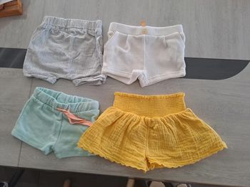 Lot de short bébé fille