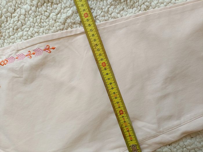 Pantalon rose clair brodé – Celaïa vintage cute kawai broderie - photo numéro 7