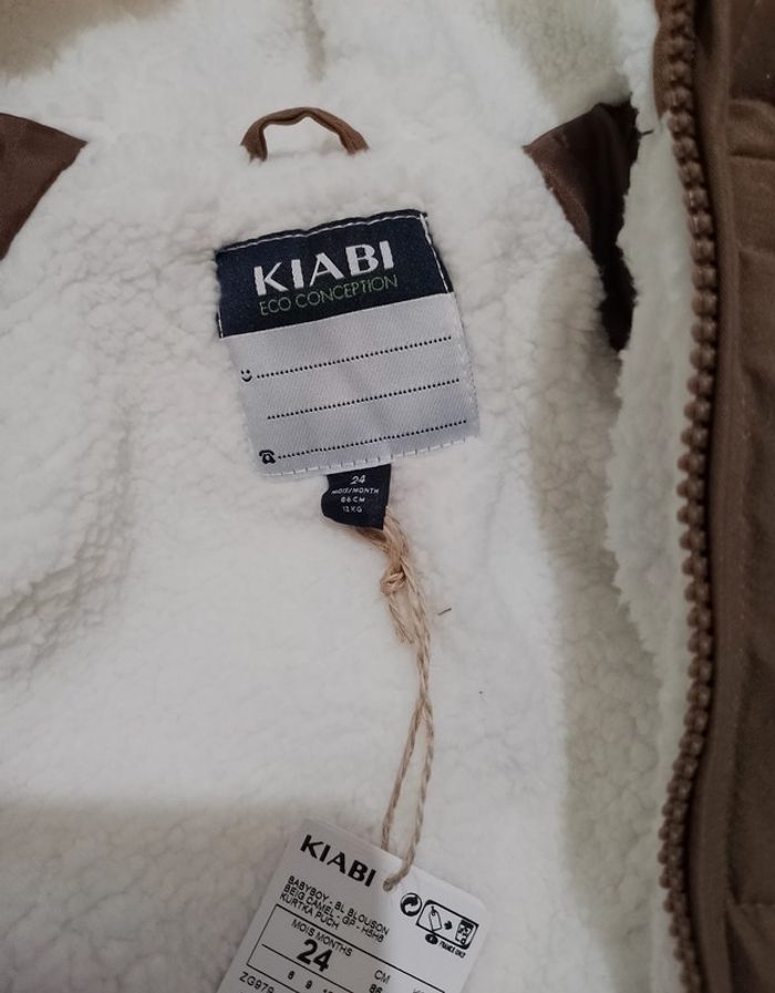 Kiabi magnifique doudoune chaude marron 24 mois - photo numéro 2