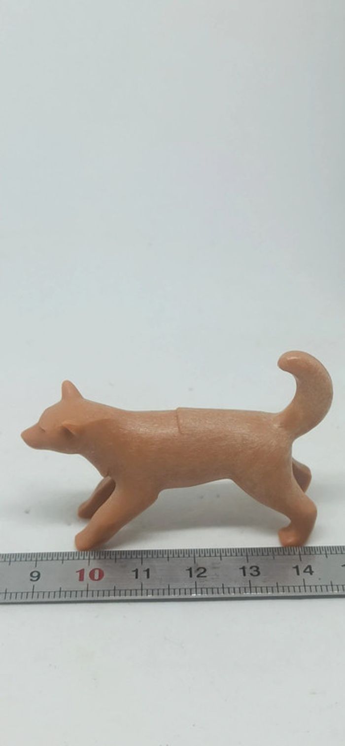 Chien de traîneau husky marron vintage playmobil - photo numéro 3