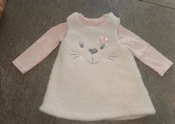 Ensemble robe hiver bébé fille 12/18 mois comme NEUVE