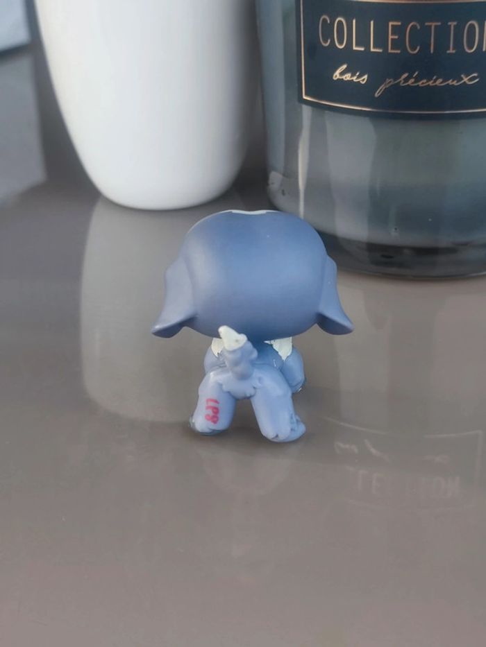 Littlest Pet Shop #1133 grey blue st. Bernard dog - photo numéro 2