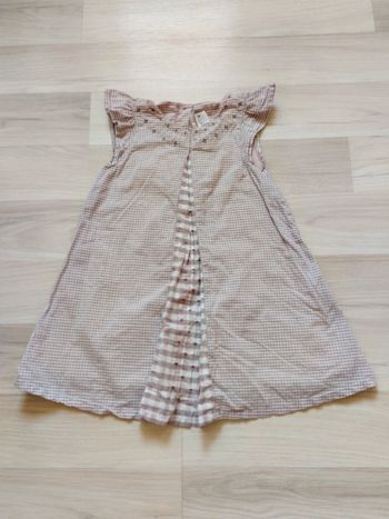 Robe vichy mauve - blanc 23 mois