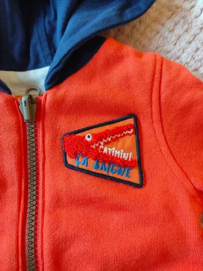 Gilet réversible Catimini 6 mois - photo numéro 2