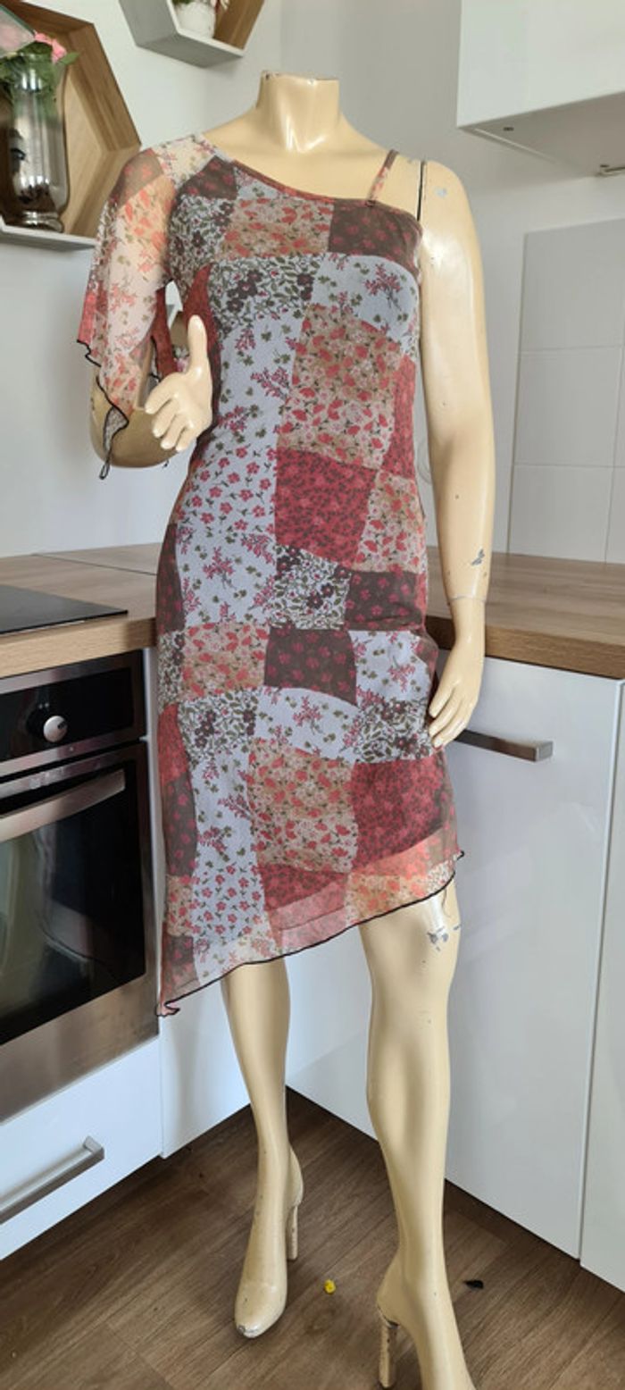 tres jolie robe d ete avec doublure taille 36 / 38 - photo numéro 3