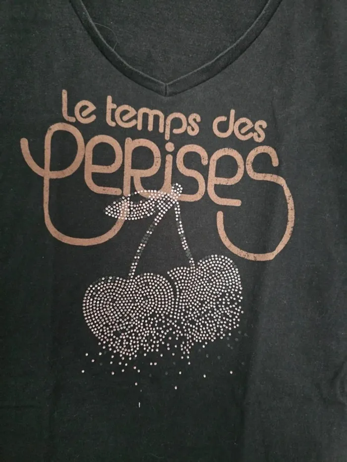 Tee shirt le temps des cerises - photo numéro 2