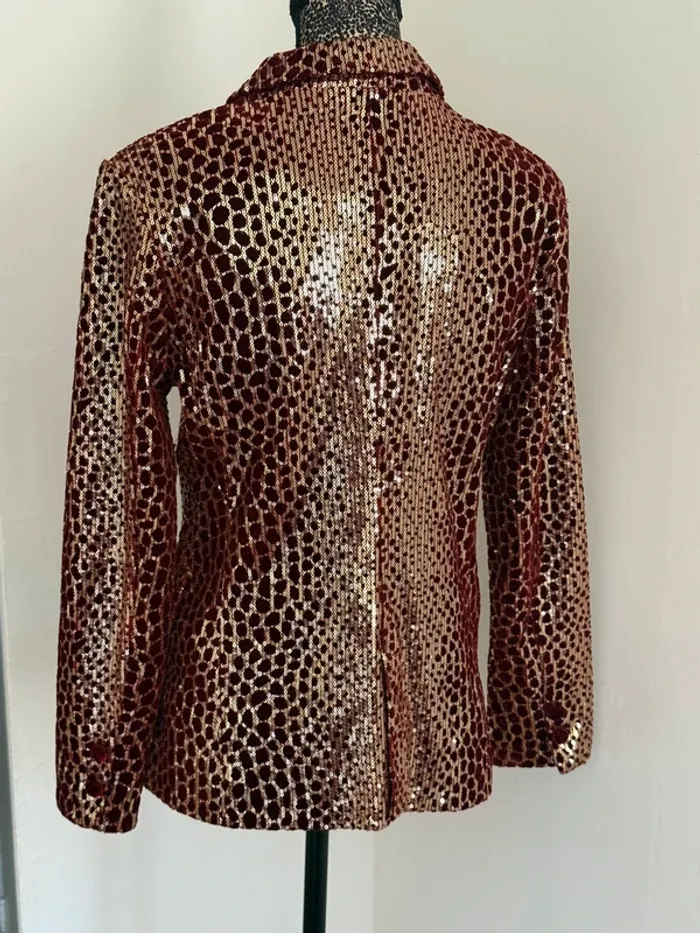Veste à sequin léopard - School Rag - Taille 36/38 - photo numéro 2
