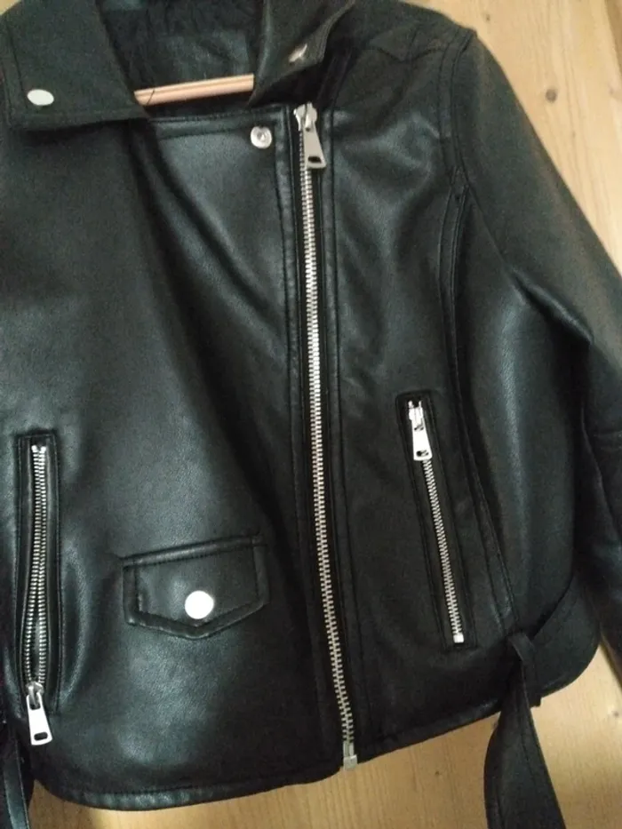 Blouson Cuir Perfecto Jeune fille - photo numéro 3