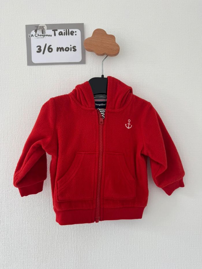 Gilet à capuche - taille 3/6 mois 🌼