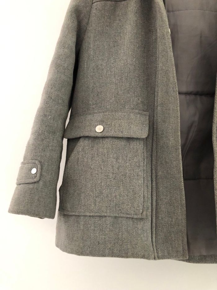 Manteau fille 12 ans gris kiabi parka caban hiver - photo numéro 5
