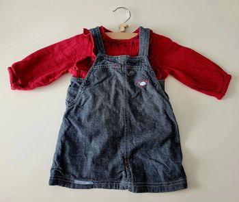 Ensemble kiabi robe en jean - 12 mois