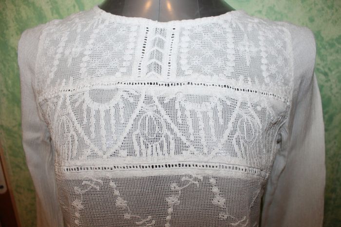 blouse manche 3/4 dentelle taille M - photo numéro 3