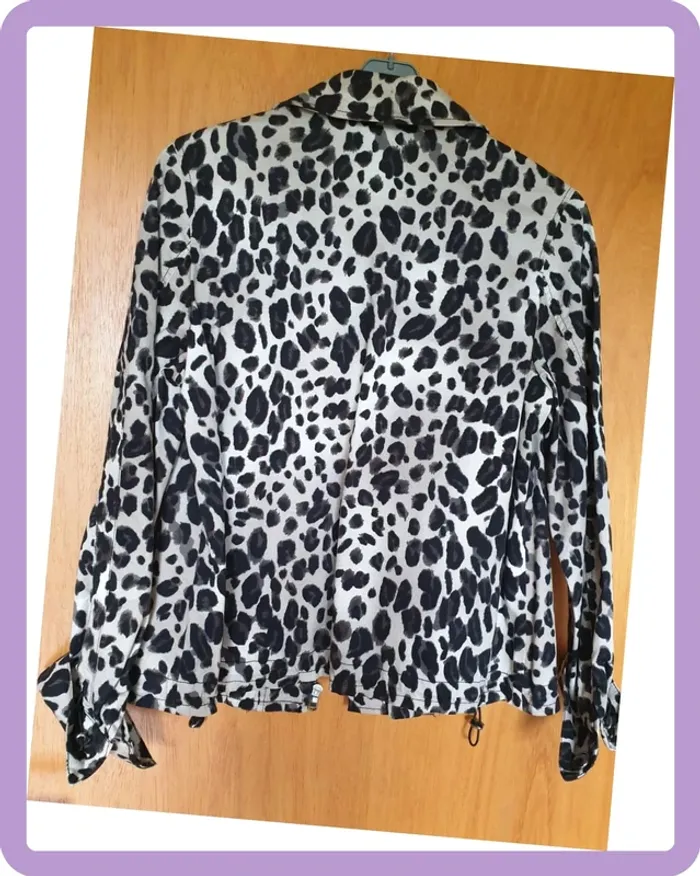 Veste léopard Frank Walder, taille 38 - photo numéro 2