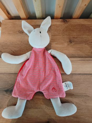 Lapin Coudemail gris et rouge