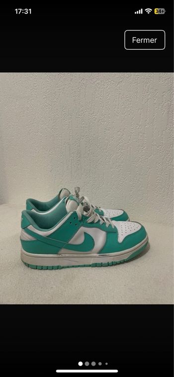 Basket Nike dunk verte