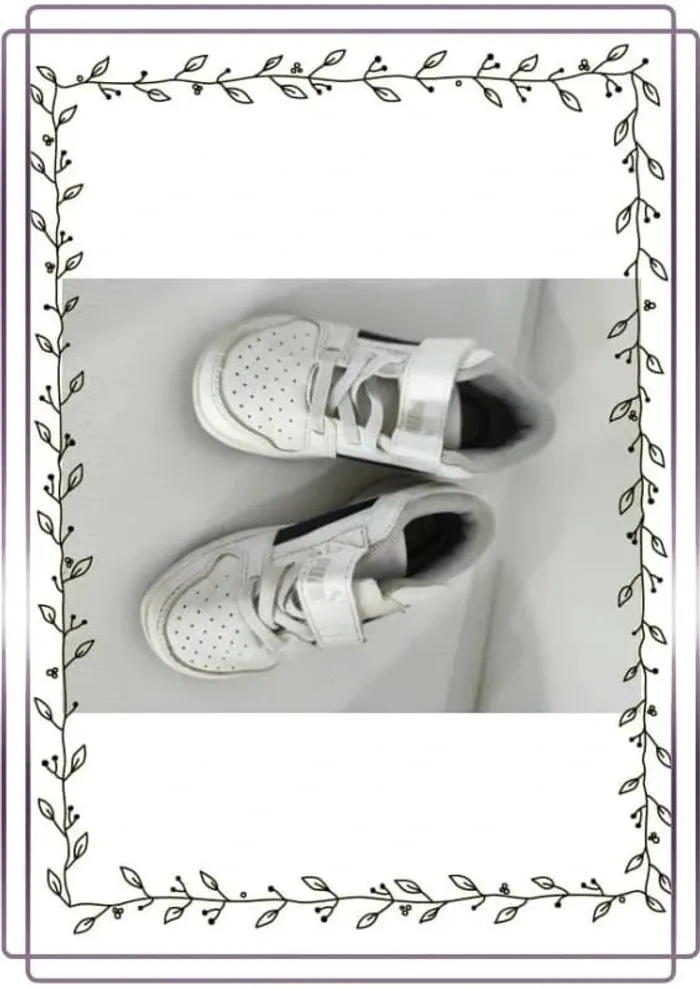 Lot de 2 paires de chaussures puma et converse bon état mais quelques tâches, taille 23 - photo numéro 7