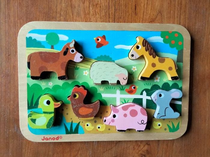 Jeu puzzle à encastrer