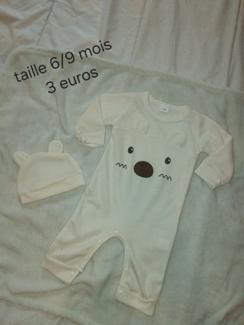 Pyjama  taille 6/9 mois