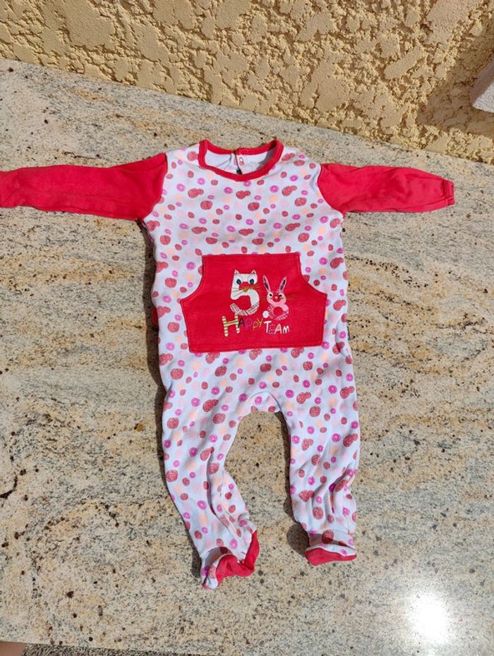 Pyjama rose petit béguin 9 mois