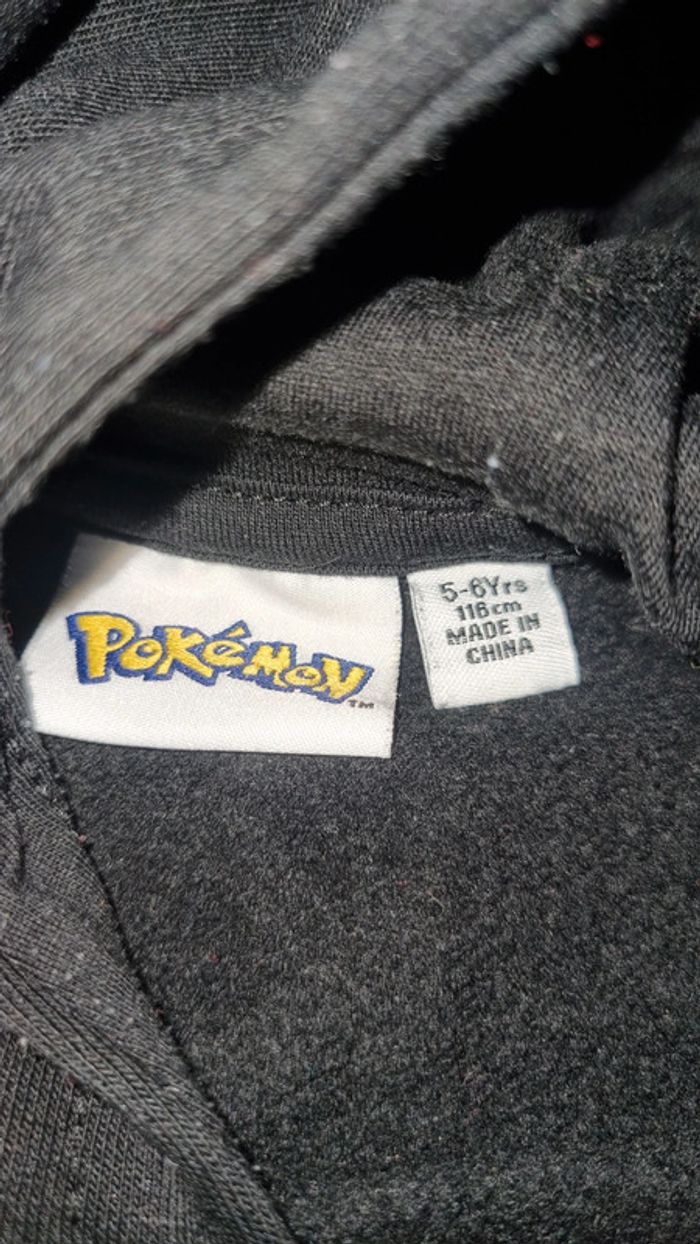 Ensemble jogging molletonné pokemon 5/6 ans en très bon état - photo numéro 11