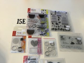 Lot tampons clear scrapbooking