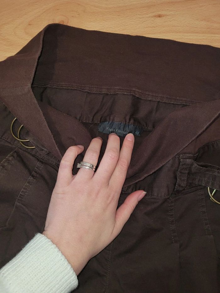 Pantalon marron grossesse taille 40 kiabi maman - photo numéro 2