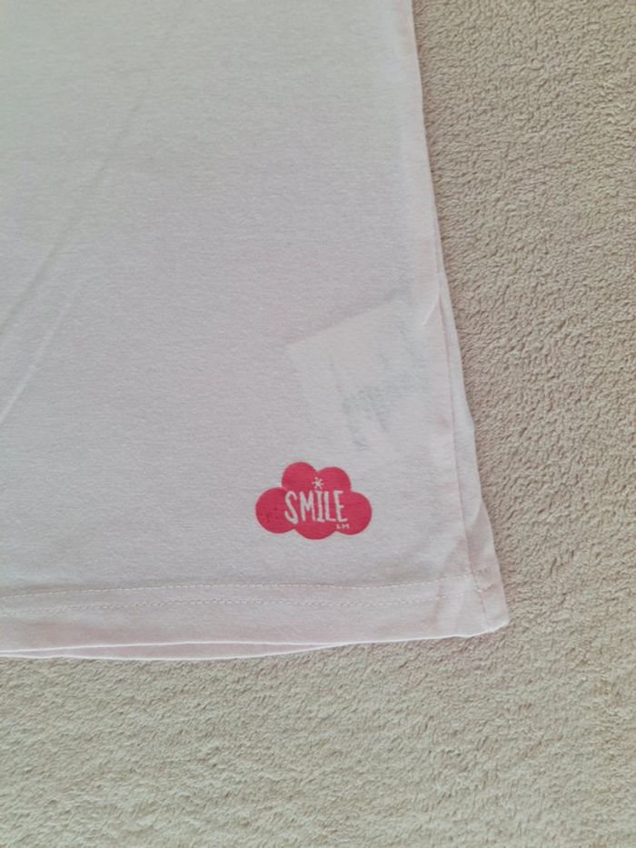 T-shirt manches courtes 6 ans rose clair La Halle - photo numéro 3