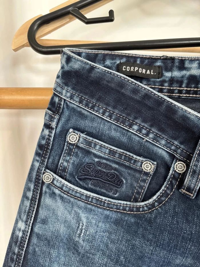 Jean bleu foncé superdry taille 41 - photo numéro 6