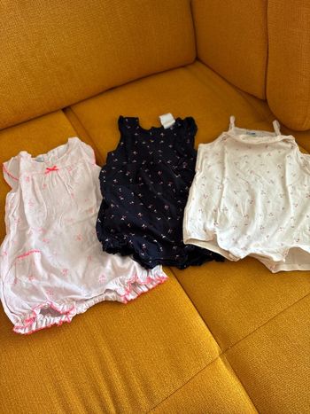 Lot de 3 combinaisons 6 mois
