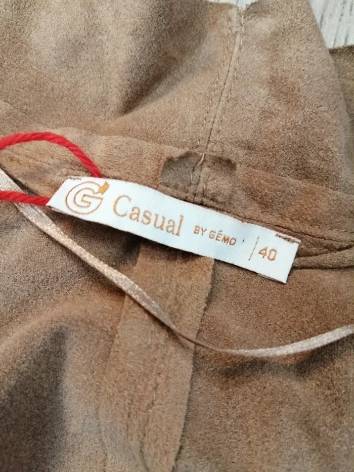 Gilet sans manches fin cammel effet daim / gémo / (40) - photo numéro 6