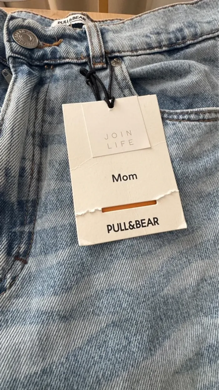 Jean mom pull and bear neuf 38 - photo numéro 3