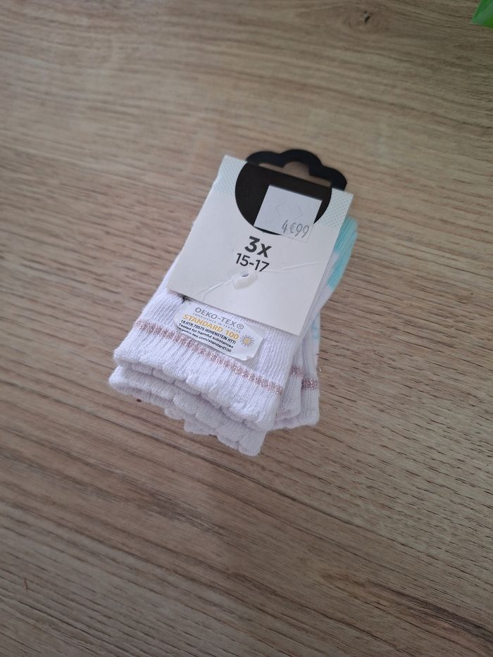 Lot chaussettes bébé fille 15 / 17