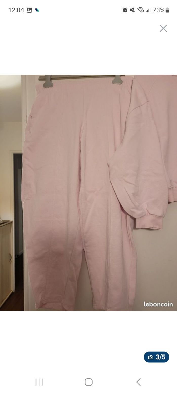 Ensemble Jogging rose pale Zara -Taille M (38)💕 - photo numéro 3
