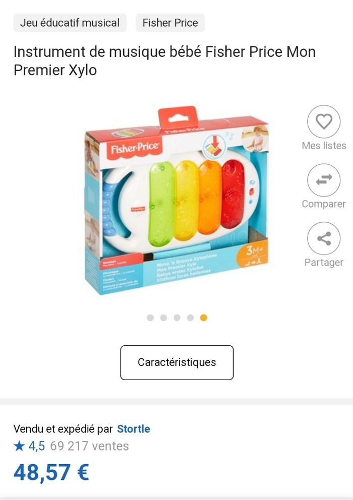 Instrument de musique bébé Fisher Price Mon Premier Xylo - photo numéro 3