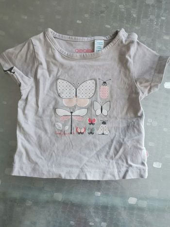 Tee shirt bébé gris