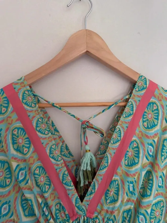 Robe longue turquoise - photo numéro 6