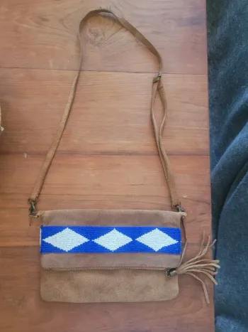 Sac à main bandoulière en daim Y2K