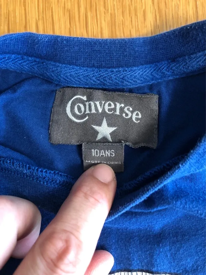 T-shirt manches longues converse - photo numéro 3