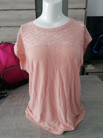 Haut / top couleur saumon taille XS
