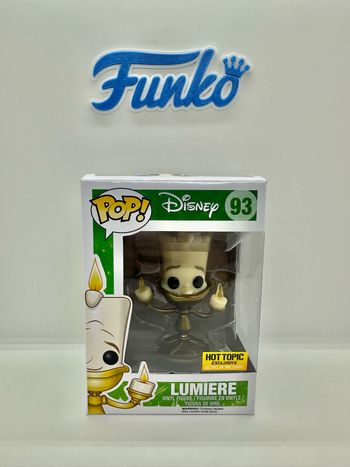 Funko Pop Disney Lumiere 93 GITD Hot Topic 🇺🇸