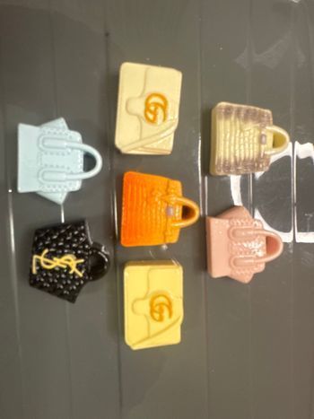 Lot de 7 miniatures perle sac