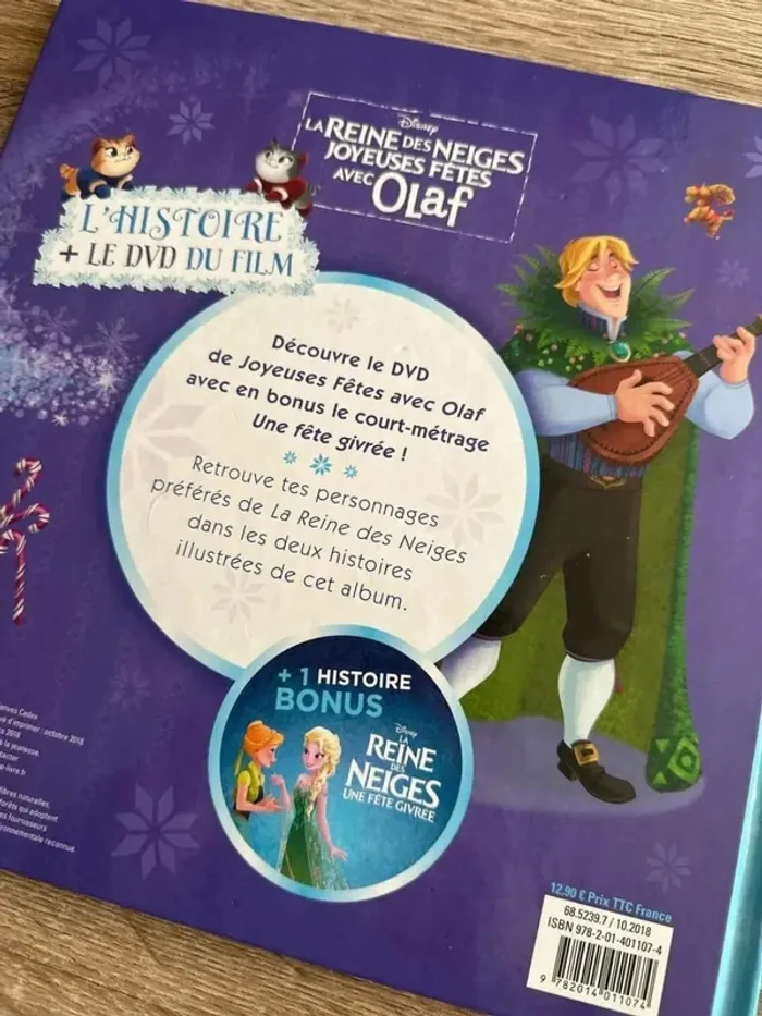 La reine des neiges joyeuses fêtes avec olaf + dvd du film - photo numéro 8