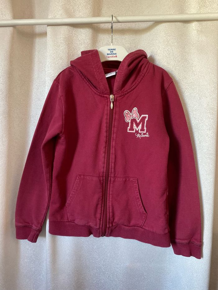 Gilet bordeaux Minnie 10 ans Disney