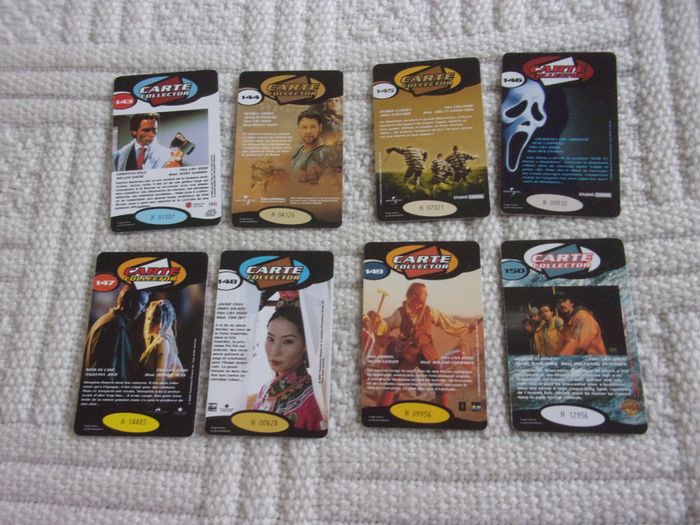 Lot de 8 cartes collector numérotées Vidéofutur NEUVES - photo numéro 2