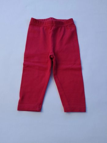 legging uni rose fille 6 mois