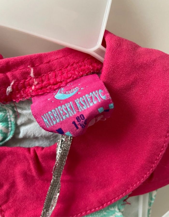 Robe bébé fille 12 mois rose blanche vert turquoise neuve étiquette - photo numéro 2